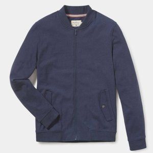 Blue Bomber Style Mens Jacket - Large